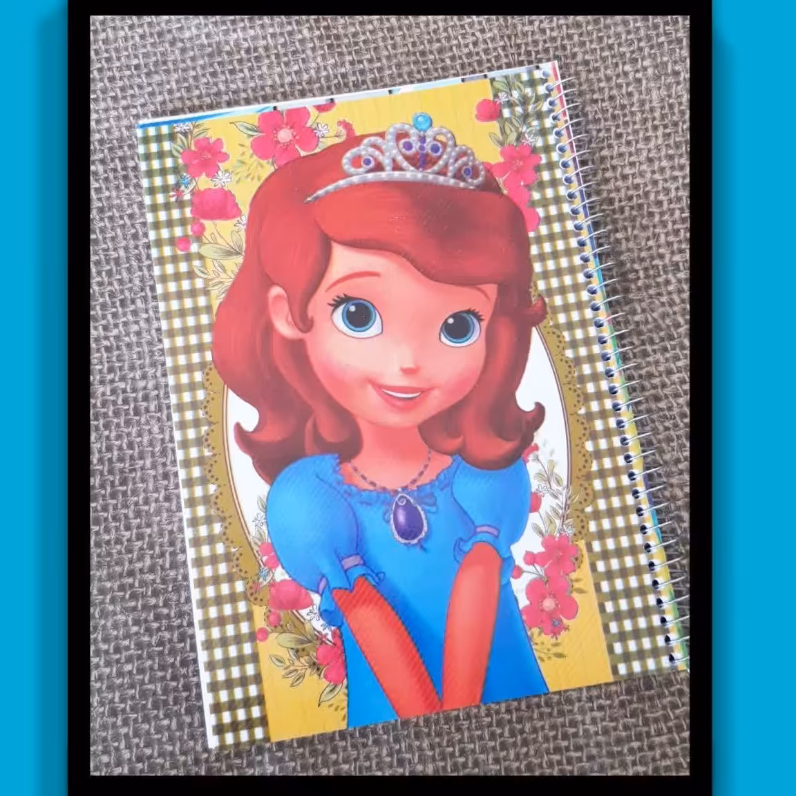 دفتر 100 برگ جلد طلقی طرح کارتونی  سوفیا          