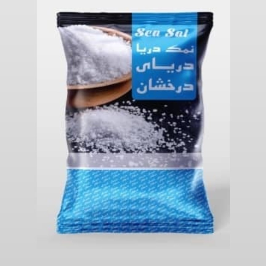 نمک دریایی درخشان مستقیم از کارگاه بسته بندی
