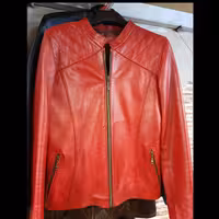 کاپشن چرم طبیعی دخترانه 