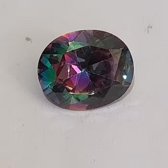 توپاز هفت رنگ تراش جواهری مناسب برای ساخت زیورآلات و رکاب