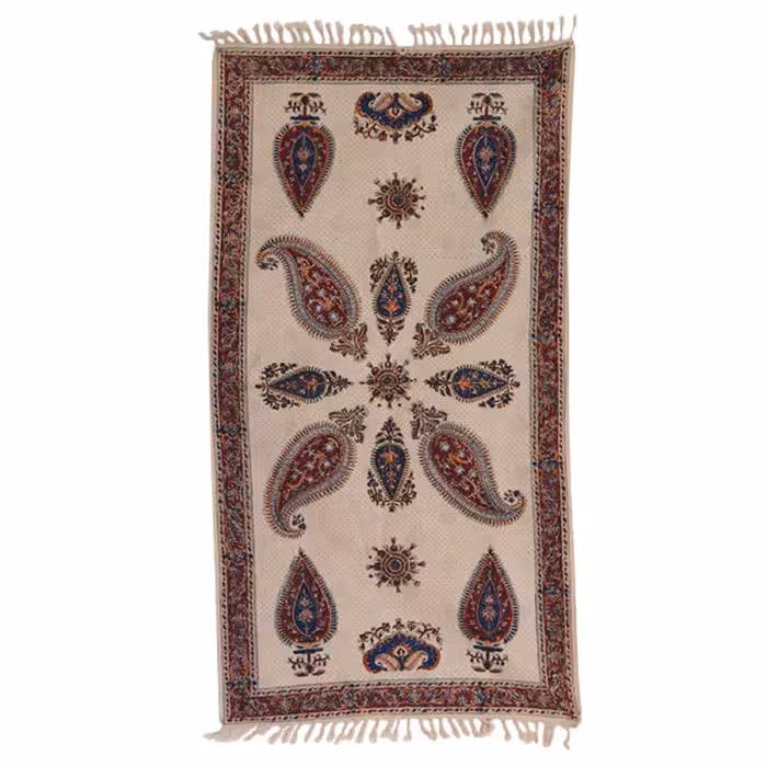 رومیزی قلمکار سنتی اصفهان سایز 120 در 60 سانتی متر