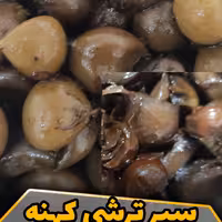 سیر ترشی کهنه با سرکه خانگی