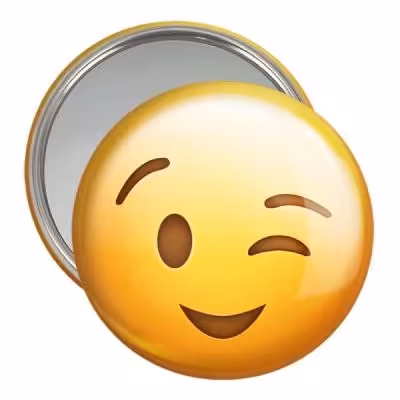 آینه جیبی خندالو مدل ایموجی کد 24667