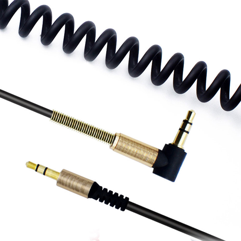 کابل صدا Aux فنری 90 درجهcoiled aux cable 15M