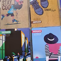 دفتر  سه خط و 4 خط برند آرمان