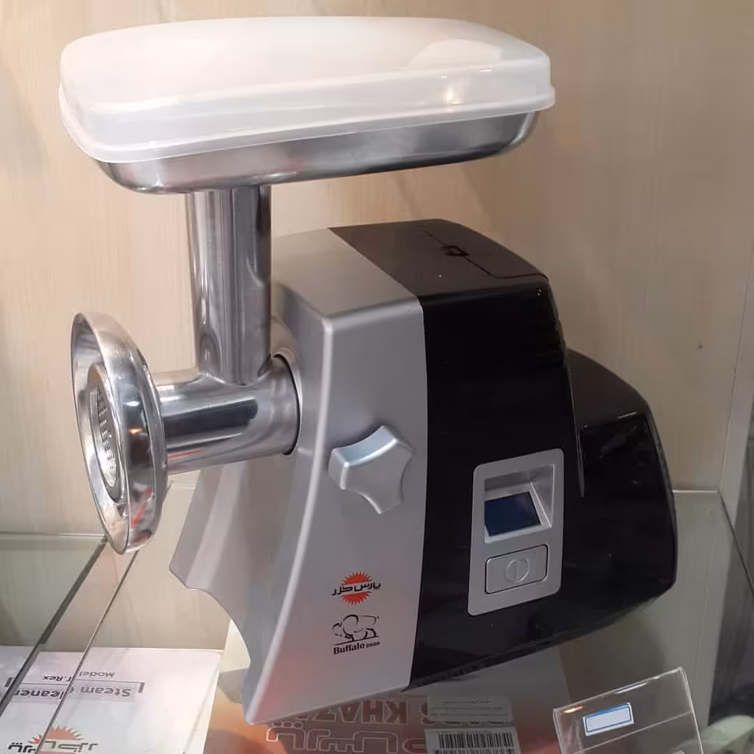 چرخ گوشت پارس خزر مدل بوفالو مشکی نقره ای  چرخ گوشتPars Khazar