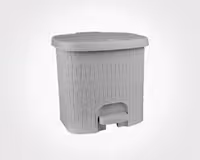 سطل پدالی چهارگوش بامبو بزرگ 6 لیتر لیمون کد 2065