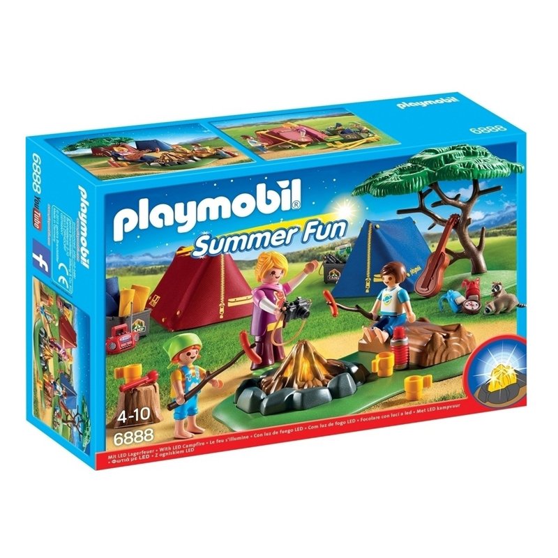پلی موبيل مدل Camp Site With LED Fire playmobil 6888