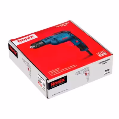 دریل برقی 10 میلی‌متری اتوماتیک 420 وات 4200 دور رونیکس 2115