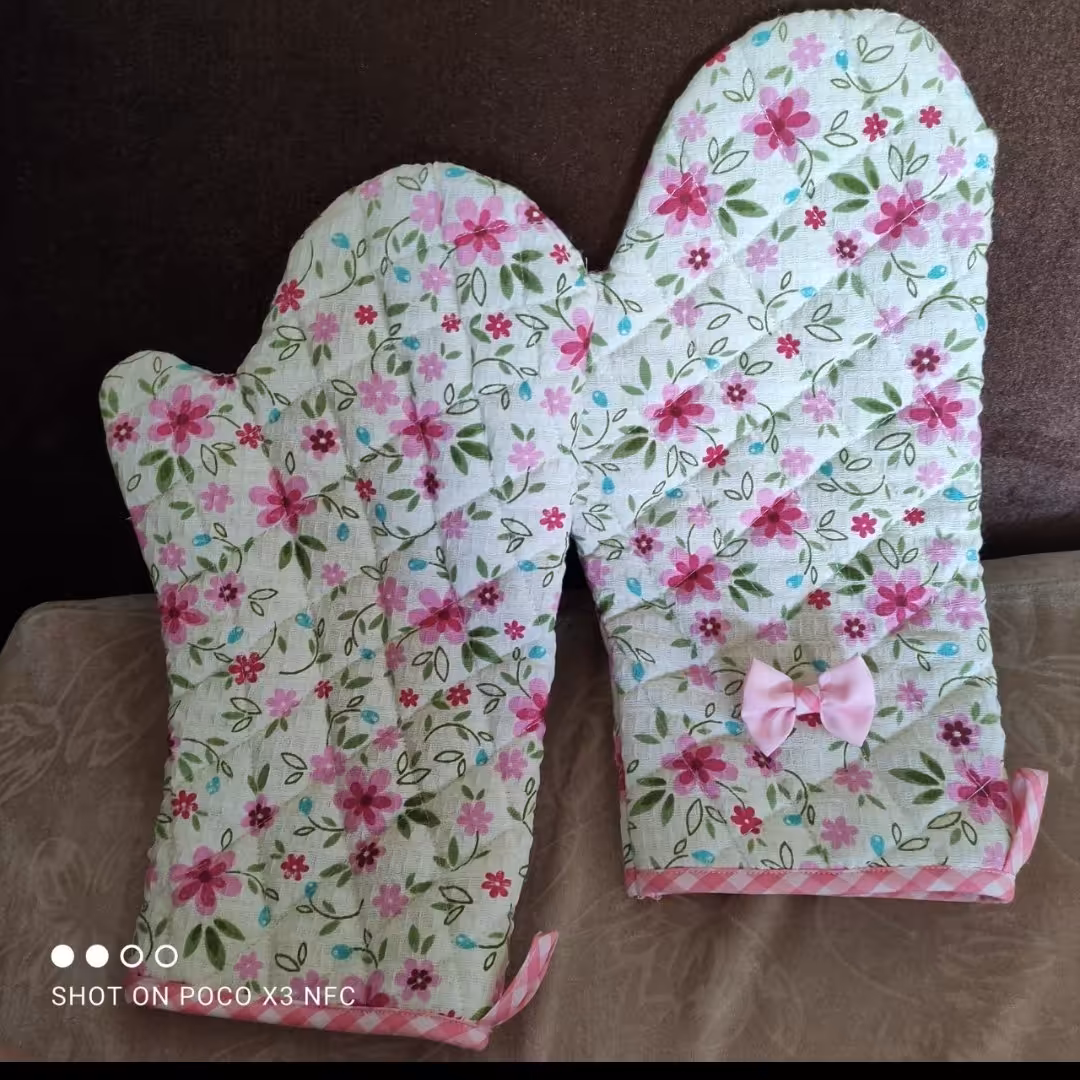 دستکش فر  دو عددی جنس نسوز