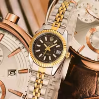 ست زنانه و مردانه طرح رولکس Rolex طلایی