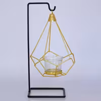 شمعدان تک شعله مدل الماس