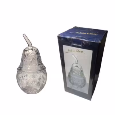 شکلات خوری کریستال طرح گلابی تراش خورشیدی