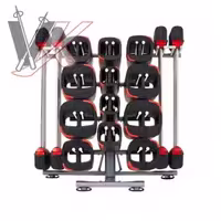 رک هالتر و صفحه لزمیلز 4 تایی Barbell rack and plate Lesmills کد1304230