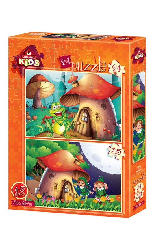 پازل 4493 the mushroom house  24 35pcs