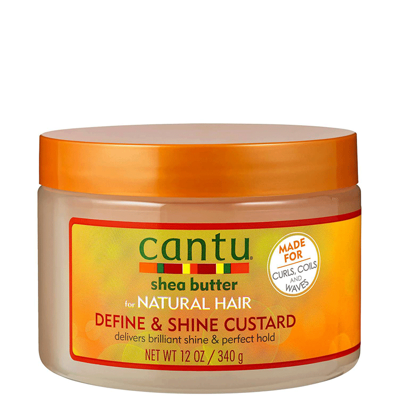 کاسترد شی باتر براق کننده و درخشان کننده مو کانتو Cantu Shea Butter for Natural Hair Define & Shine Custard