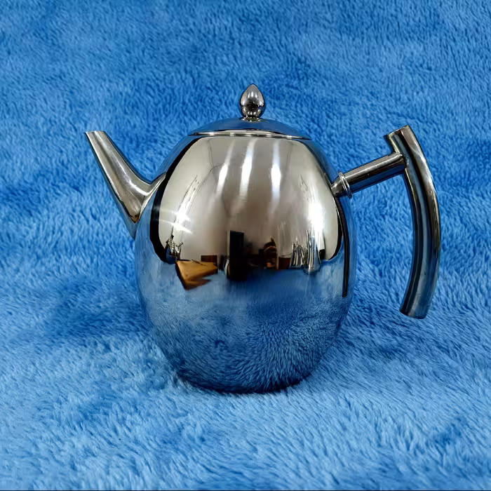 قوری تخم مرغی استیل ضخیم ویشون 1800 میلی لیتر