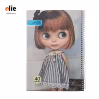 دفتر 40 برگ عروسکی ایمان طرح 06