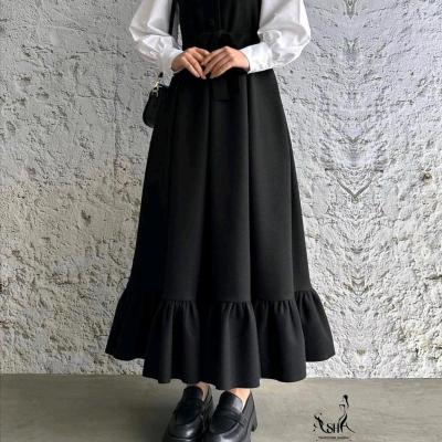 سارافون زنانه کرپ مدل دوتیکه