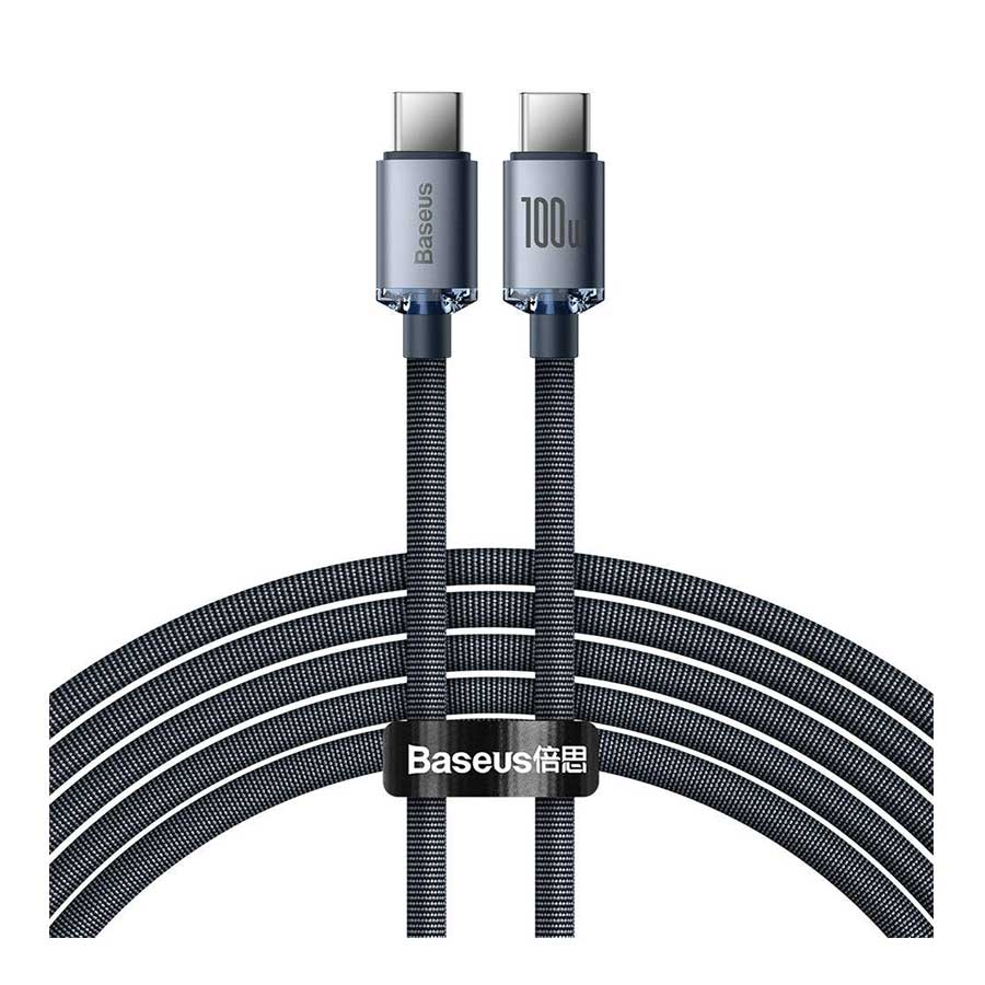 قیمت و خرید کابل تبدیل 2 متری USB-C بیسوس مدل Crystal Shine CAJY000701 | یاس ارتباط