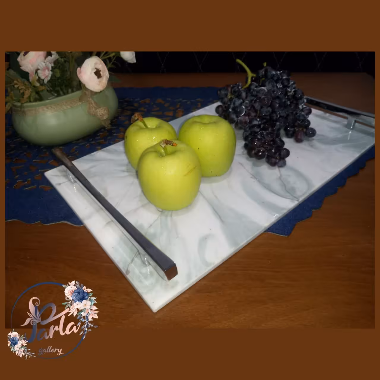 سینی مرمر تمام رزین 