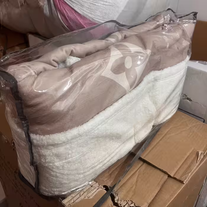 پتو یکنفره گوسفندی رنگ کرم سایز 160 در 220