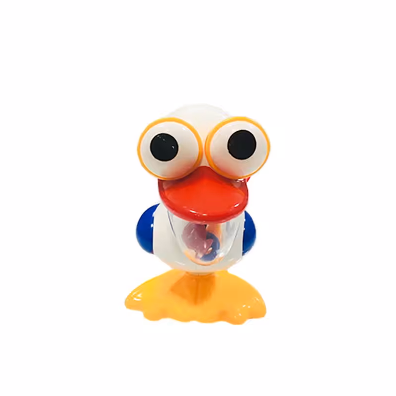 جغجغه کودک طرح پلیکان نشکن  زرد مدل 8016