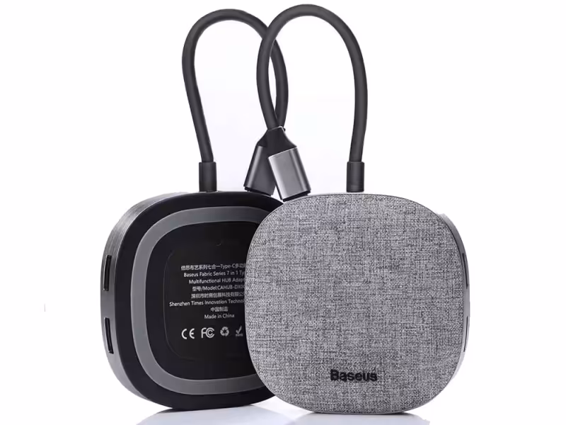 هاب آداپتور تایپ سی بیسوس Baseus Fabric Type-C HUB Adapter