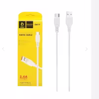 کابل شارژ فست اندروید denmen-سفید(micro و typec)