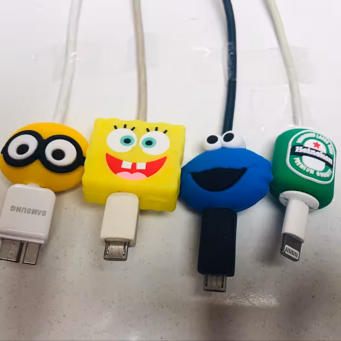 محافظ کابل شارژر فانتزی 4عددی