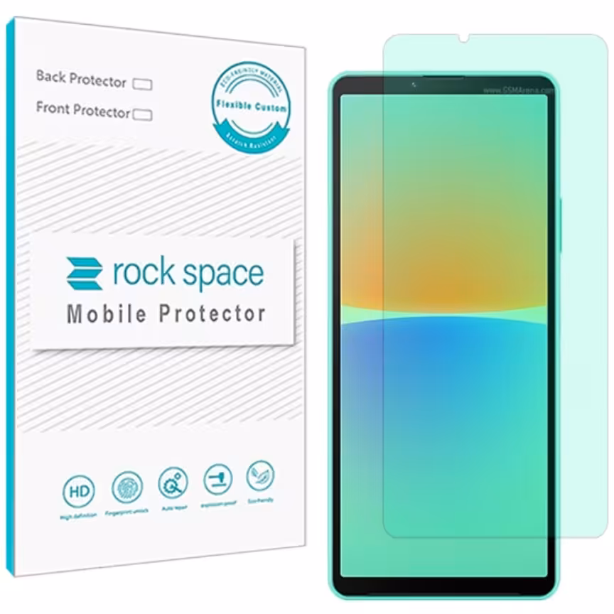 گلس  سونی Xperia 10 IV مدل نانو هیدروژل گرین لایت برند راک اسپیس   