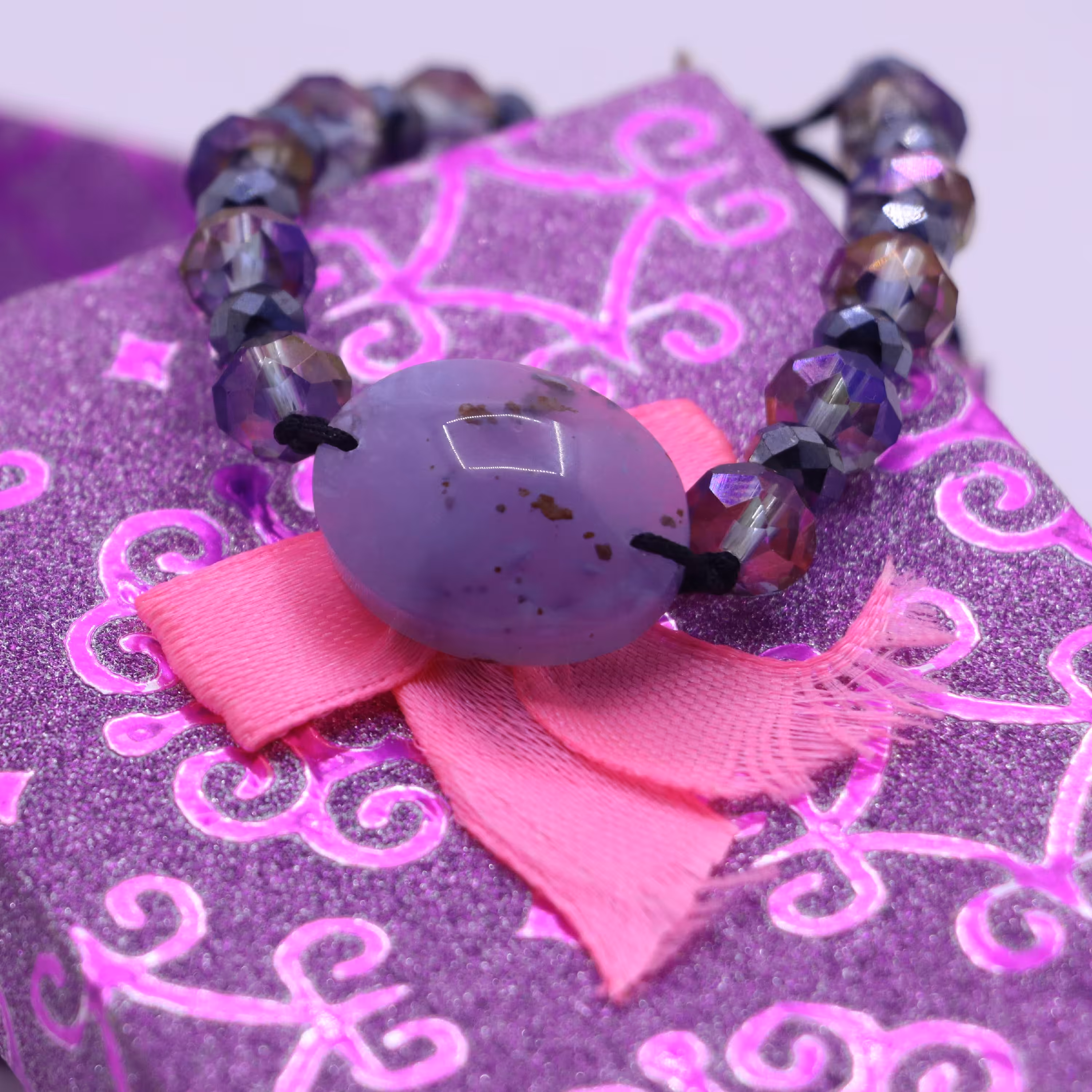 دستبند با عقیق کبود 