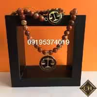 ست گردنبند و دستبند روکش طلا همراه با جعبه و شناسنامه 