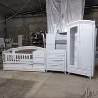 سرویس خواب نوزاد و نوجوان مدل کرال دار و تخت چند منظوره کاناپه ی و لمسه خور