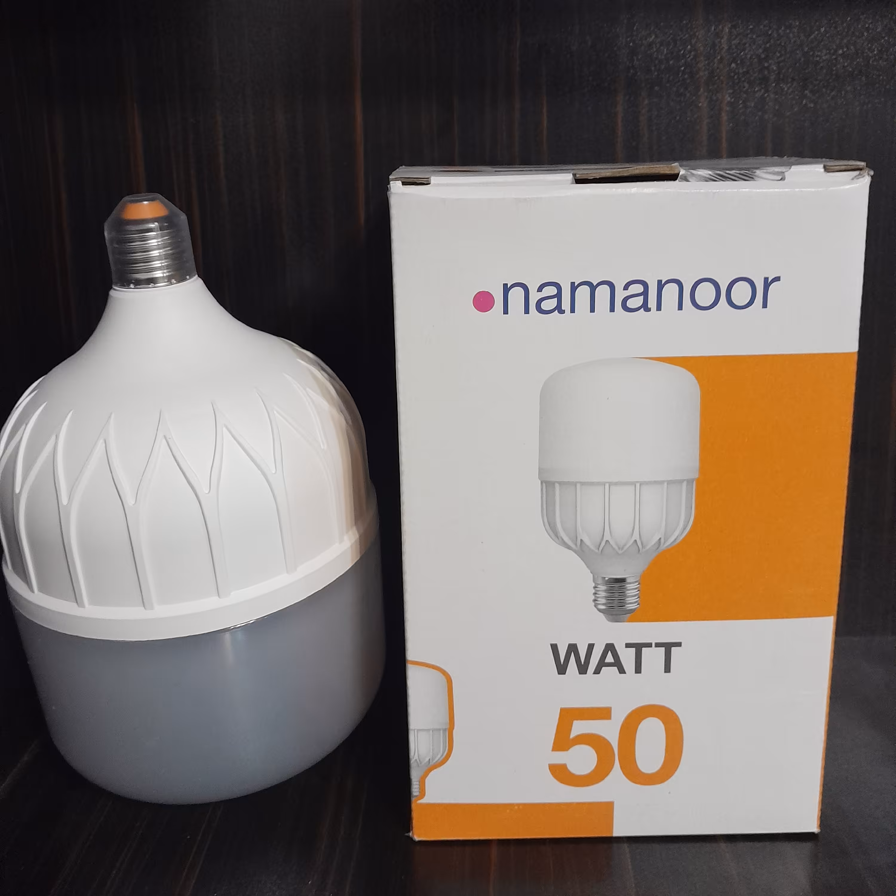 لامپ 50 وات  استوانه ای نمانور با گارانتی 15ماهه تعویض بسته 6عددی