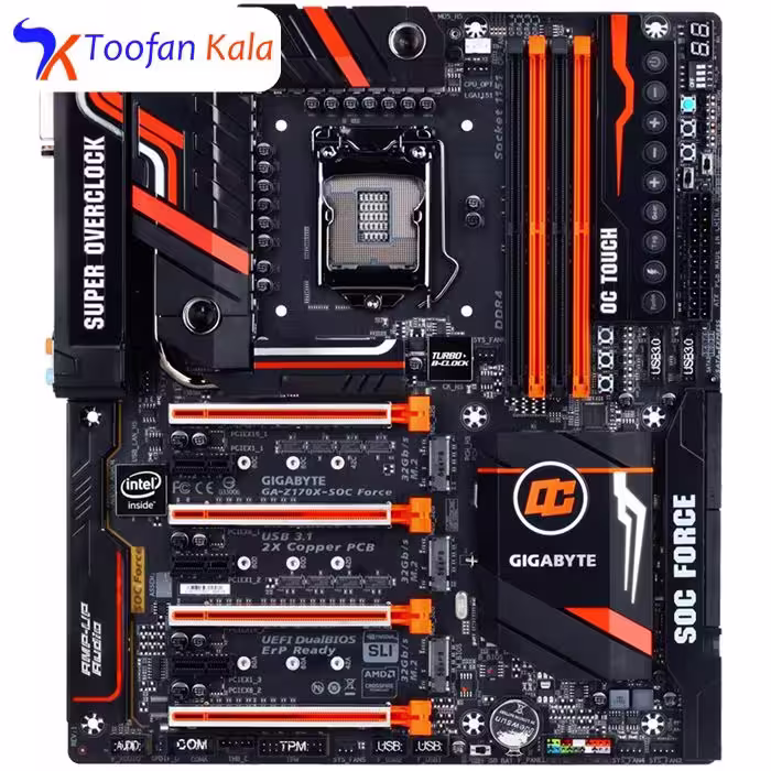 مادربرد گیگابایت مدل GA-Z170X-SOC Force