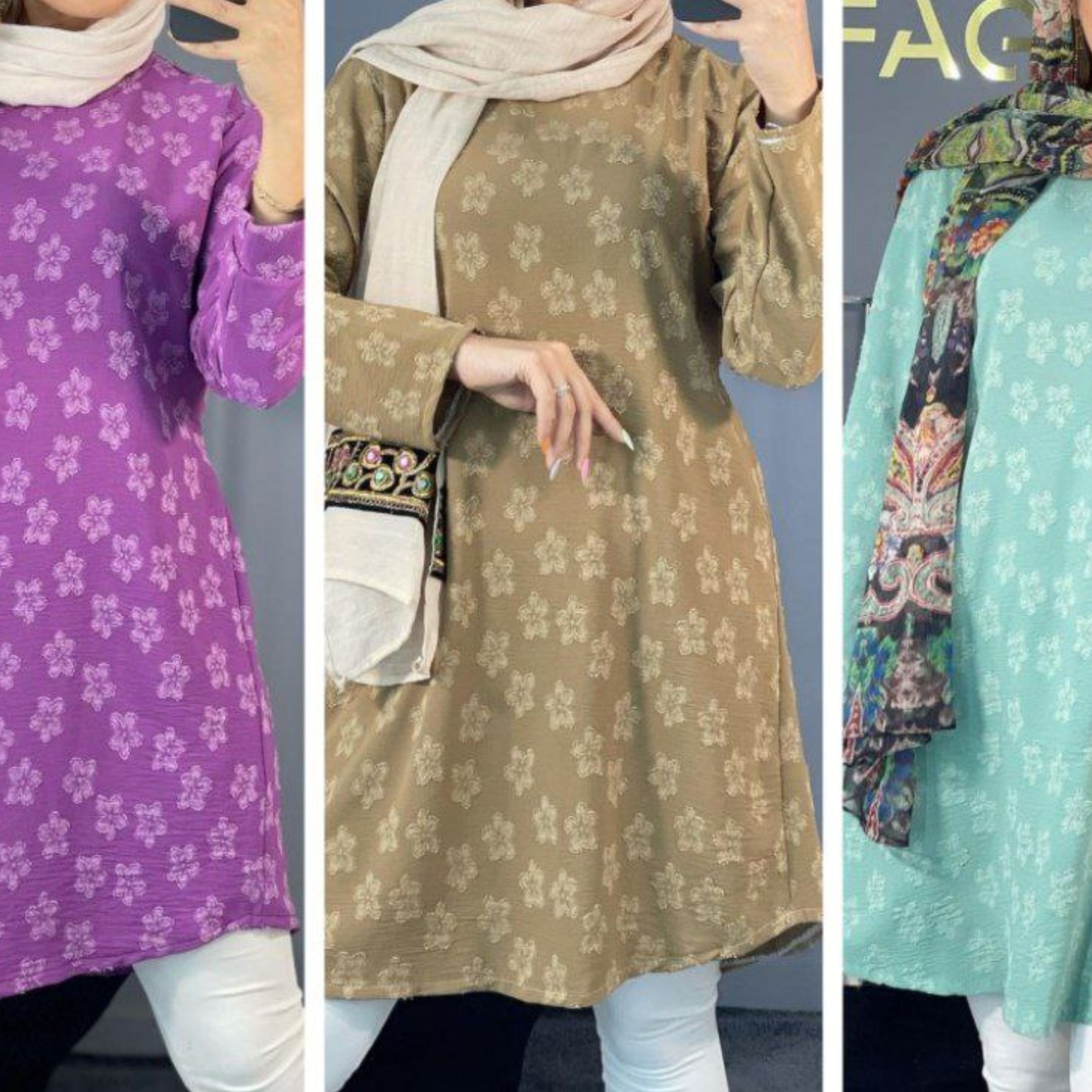 مانتو شومیز ابروبادی ژاکارد