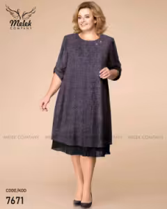 پیراهن مدل مهمانی یقه گرد فلورانس