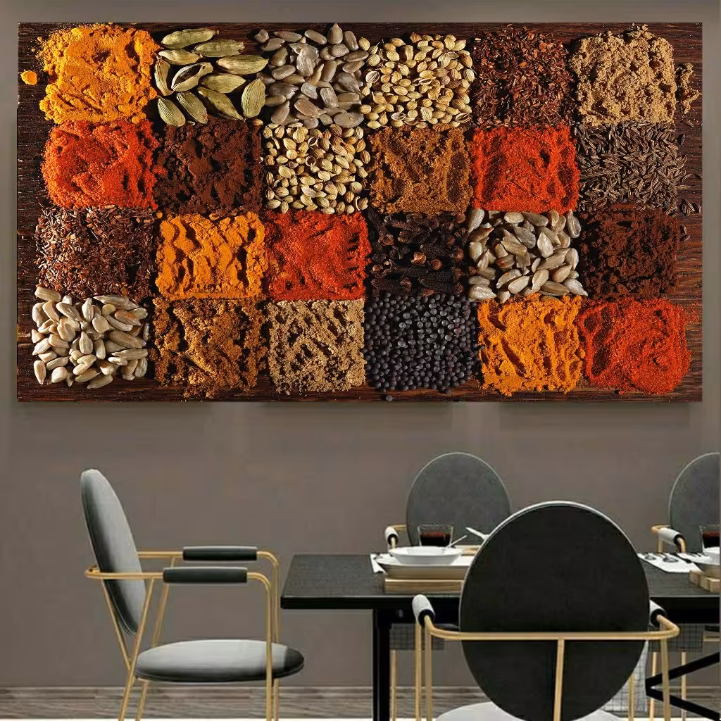 استیکر پوستر طرح ادویه جات