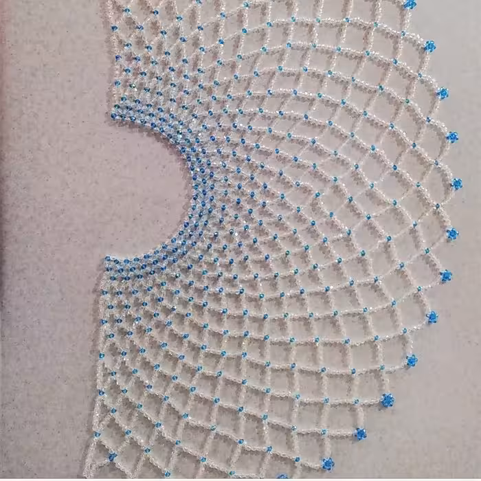 رومیزی طرح فانتزی نیم دایره 