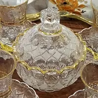 قندان انجلیکا لبه طلا