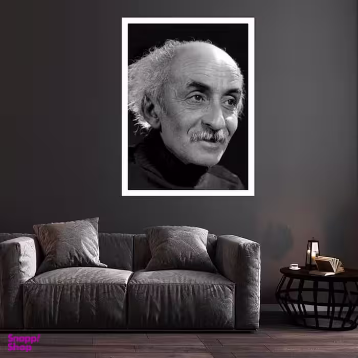 تابلو بکلیت طرح مشاهیر ادبی ایران نیما یوشیج مدل قاب شاسی W-S9815