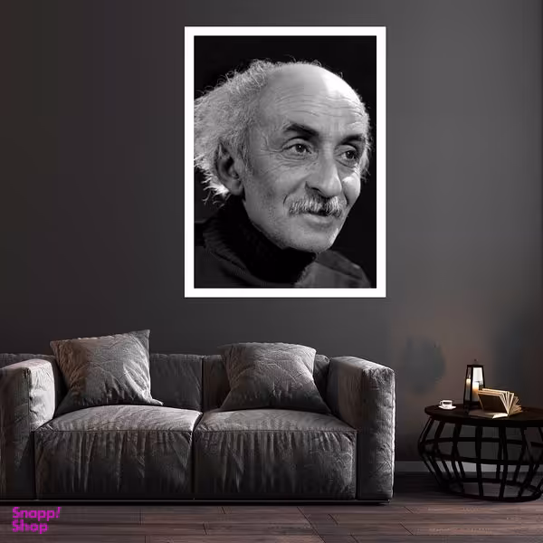 تابلو بکلیت طرح مشاهیر ادبی ایران نیما یوشیج مدل قاب شاسی W-S9815