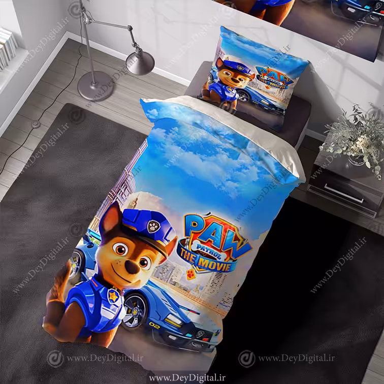 روتختی سه بعدی پسرانه طرح کارتونی سگ نگهبان چیس pk-4148