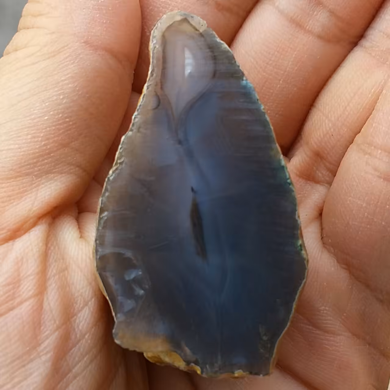 اسلایس سنگ راف عقیق سلیمانی کبود محشر 100 در 100 طبیعی بی نظییییر