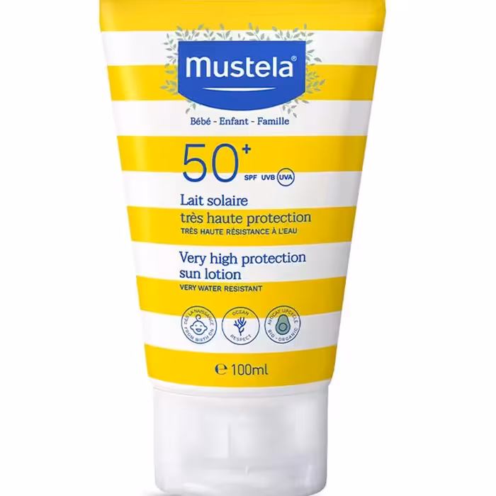 لوسیون ضد آفتاب کودک با SPF 50 موستلا 100 میلی لیتر Mustela