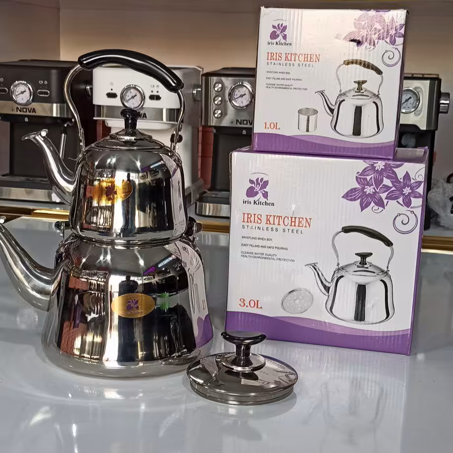 کتری وقوری رو گازی استیل خارجی