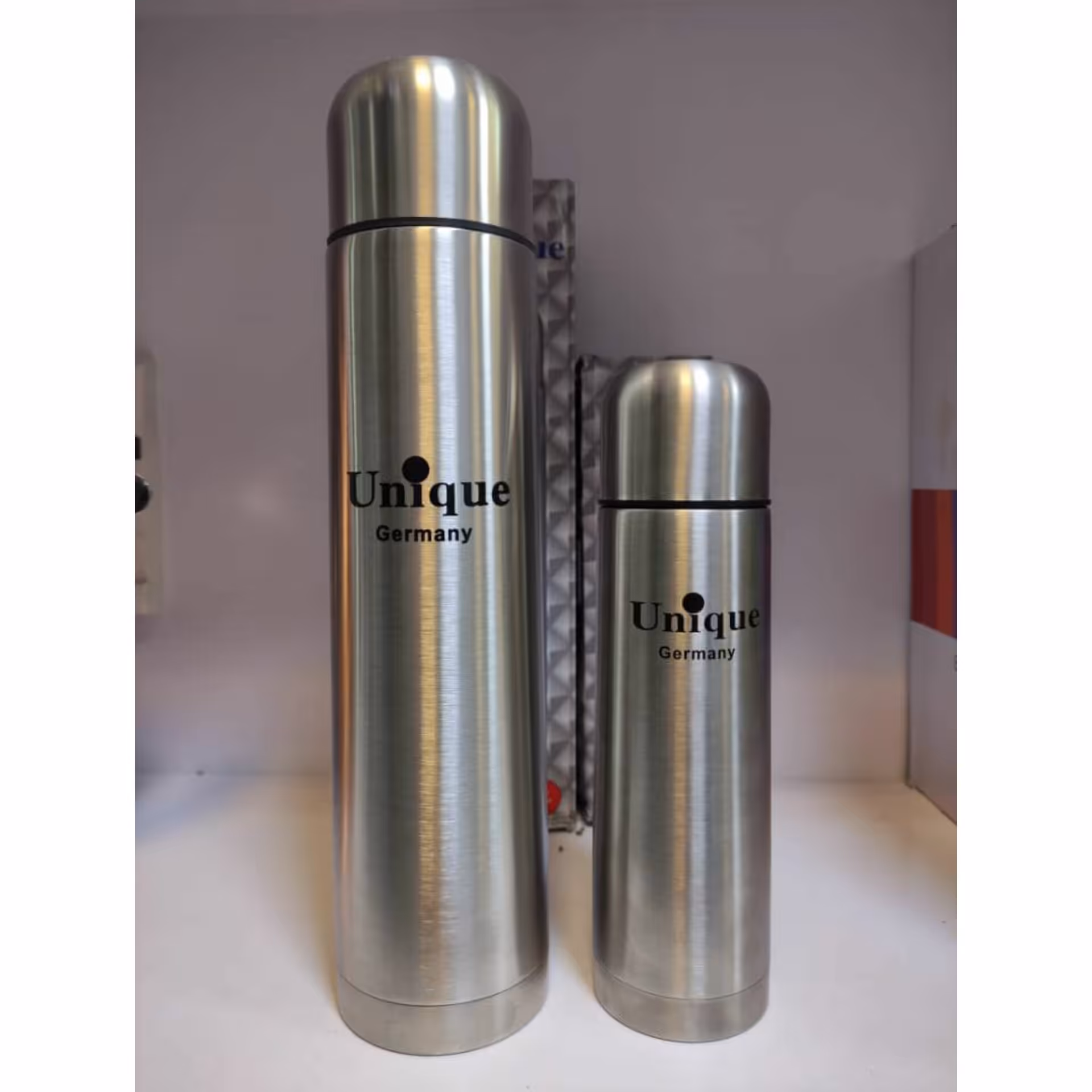 فلاسک قلمی استیل نیم لیتر یونیک