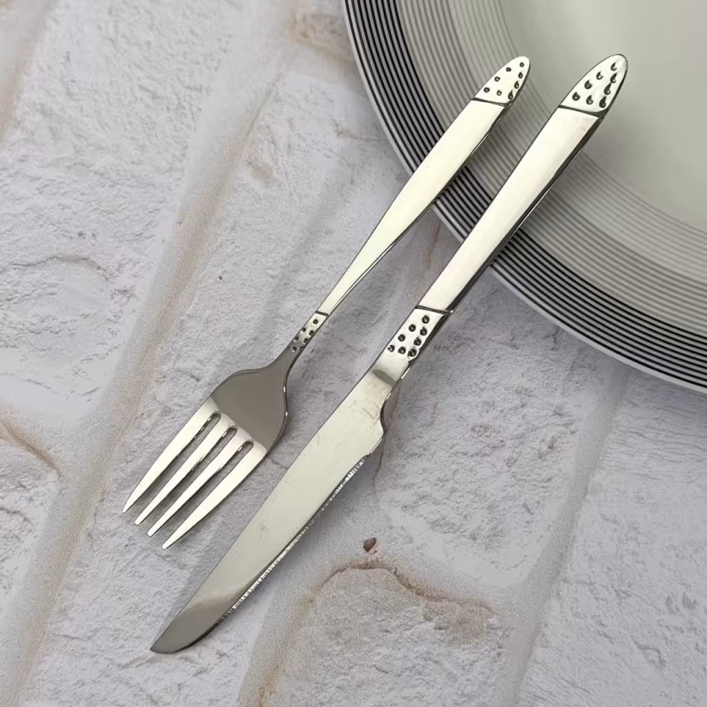 ست 12پارچه کارد وچنگال میوه خوری تخت 9008