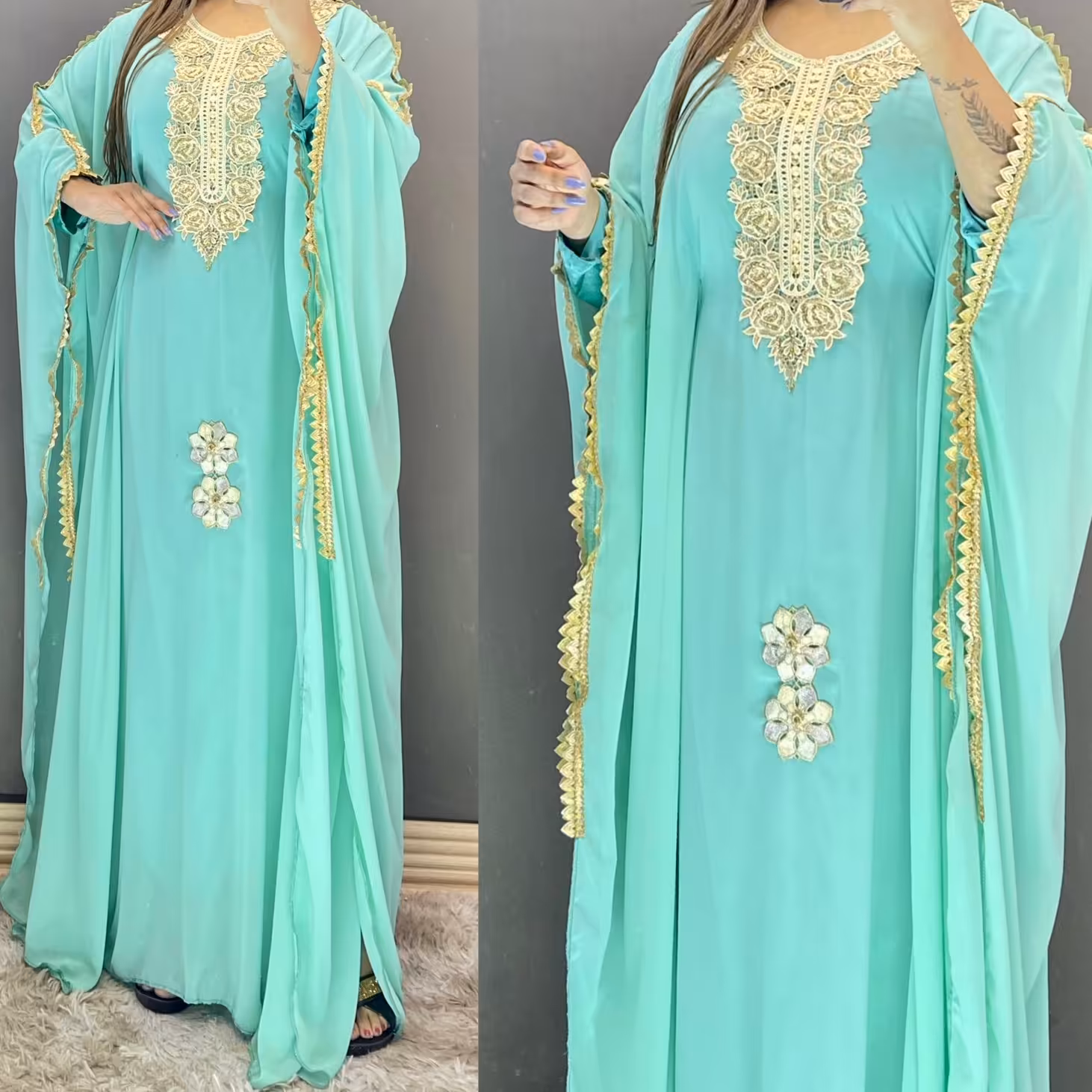 مانتو عبا خلیجی مدل حریم السلطان